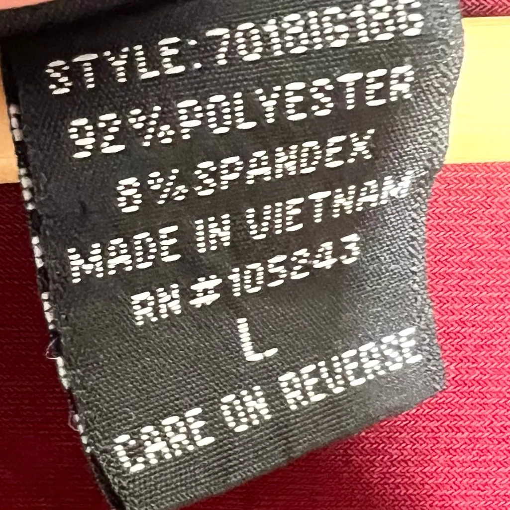 Vintage Y2K Burgundy Red & Black Glitter Floral Sleeveless Blouse Top Size Large - Image 6