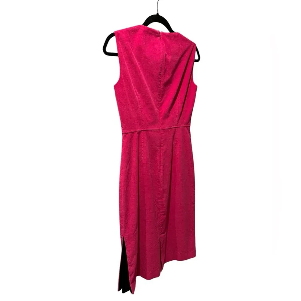 JIL SANDER Sleeveless  Pink Midi Dress made in Italy 36/ US size 8 - Image 2