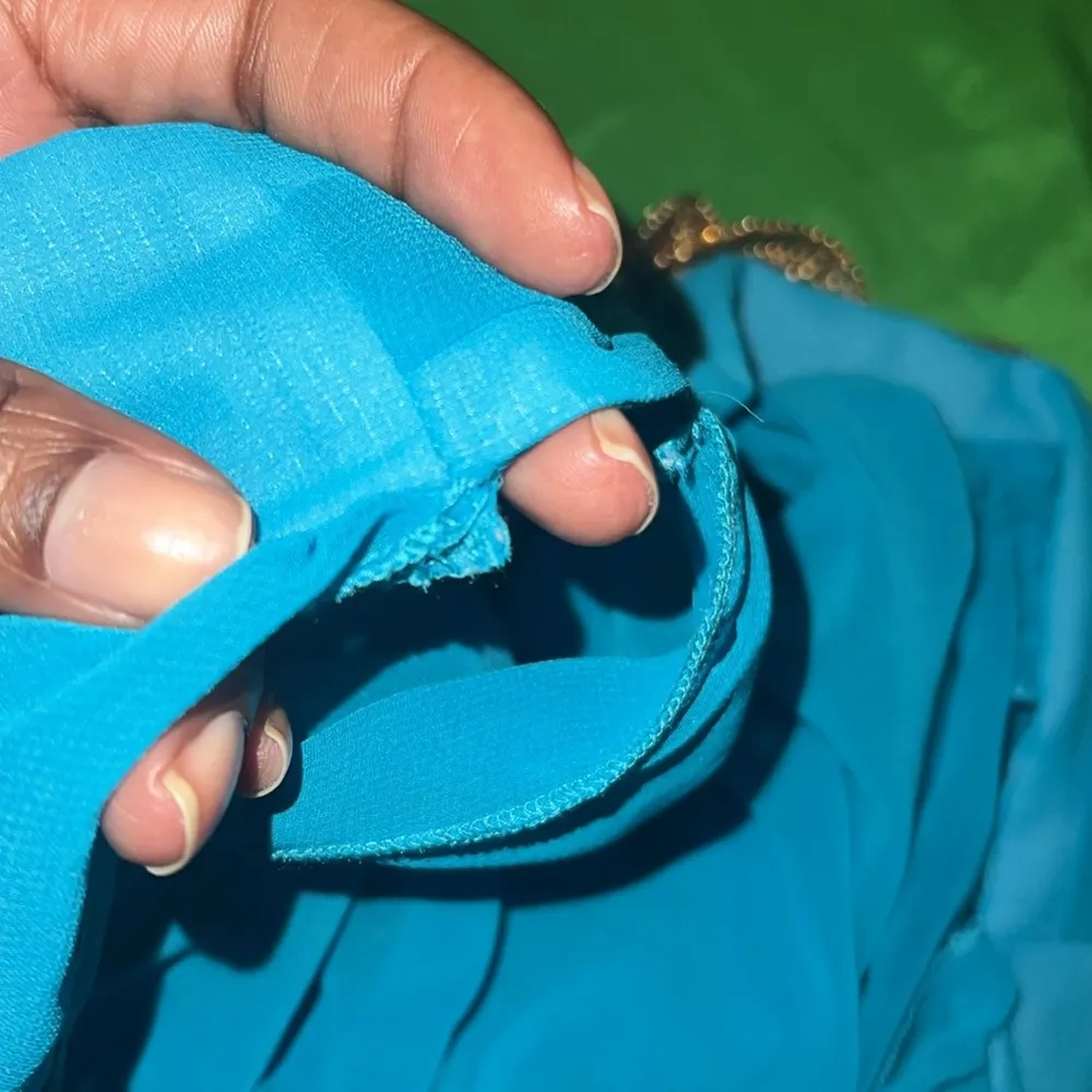 NWT PrettyLittleThing 3 Piece Vibrant Blue Cutout Maxi Skirt Bikini Set size 6/8 - Image 13