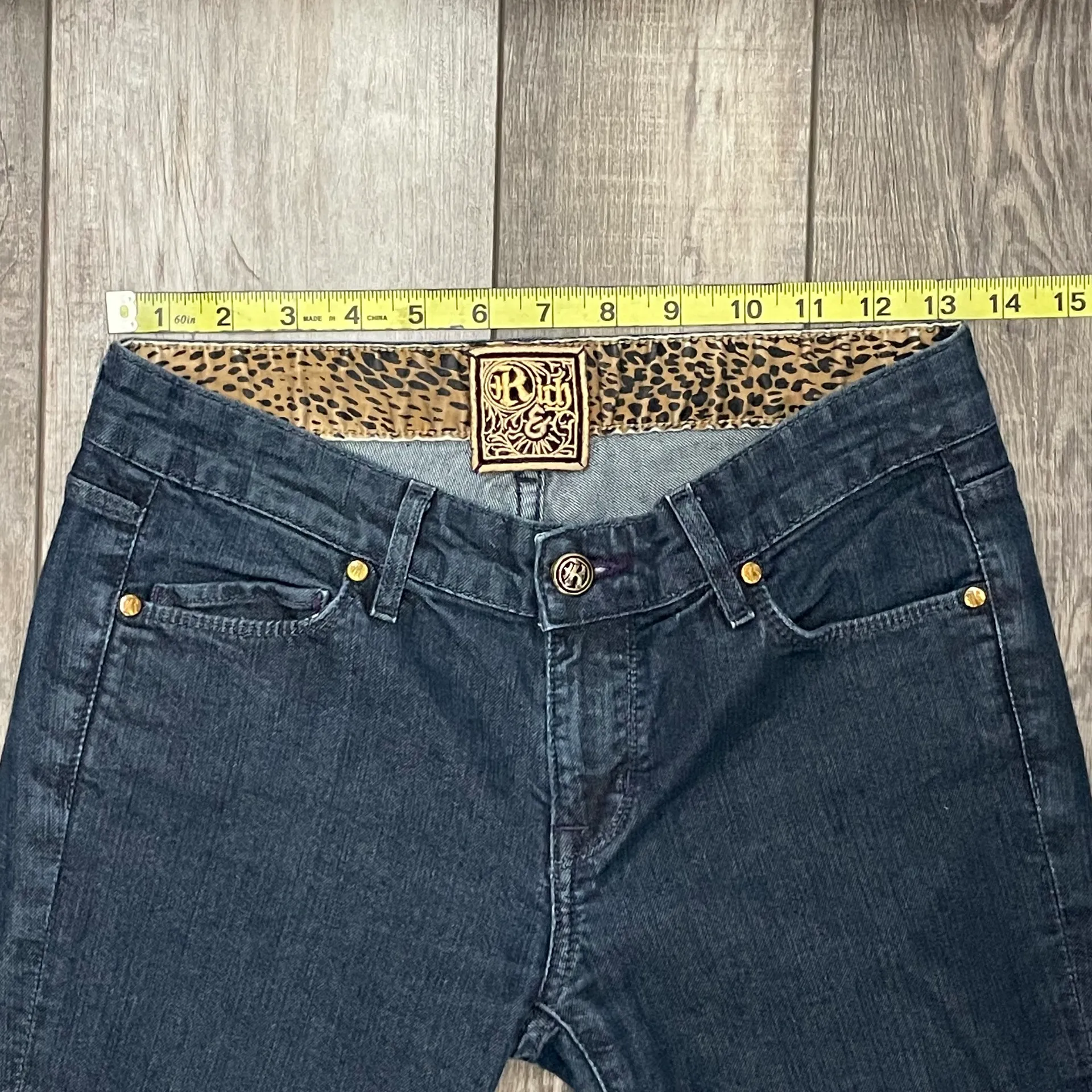 Dark Denim Skinny Jeans Size 26 - Image 6