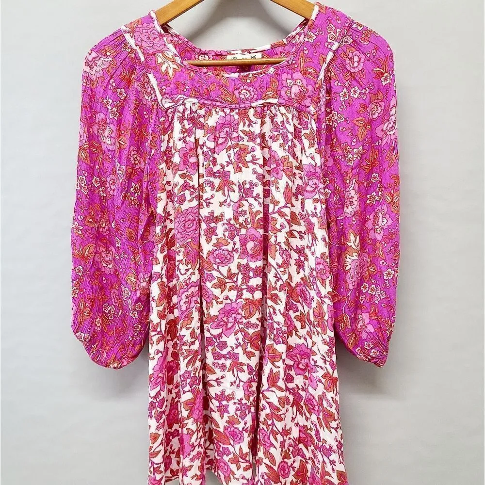 Billa Spring Floral Blouse Size Large | Pink - Image 3