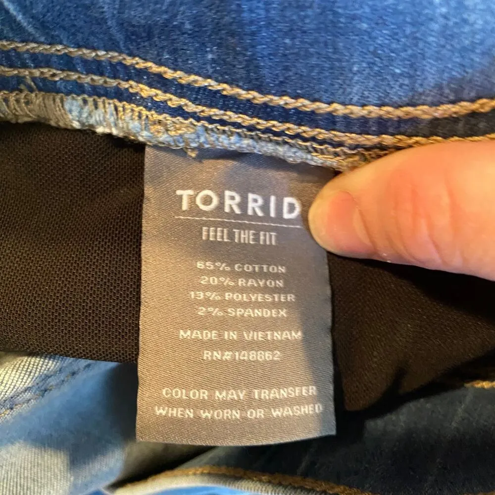 Torrid  Lean Jean Super Soft Hip Hugger Jeans Size 4 - Image 7