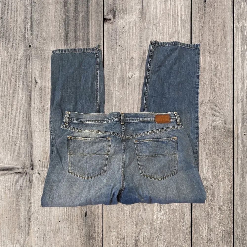 Vintage Y2K Tommy Hilfiger Straight Leg Denim Jeans Indigo 14 Inseam A - Image 2