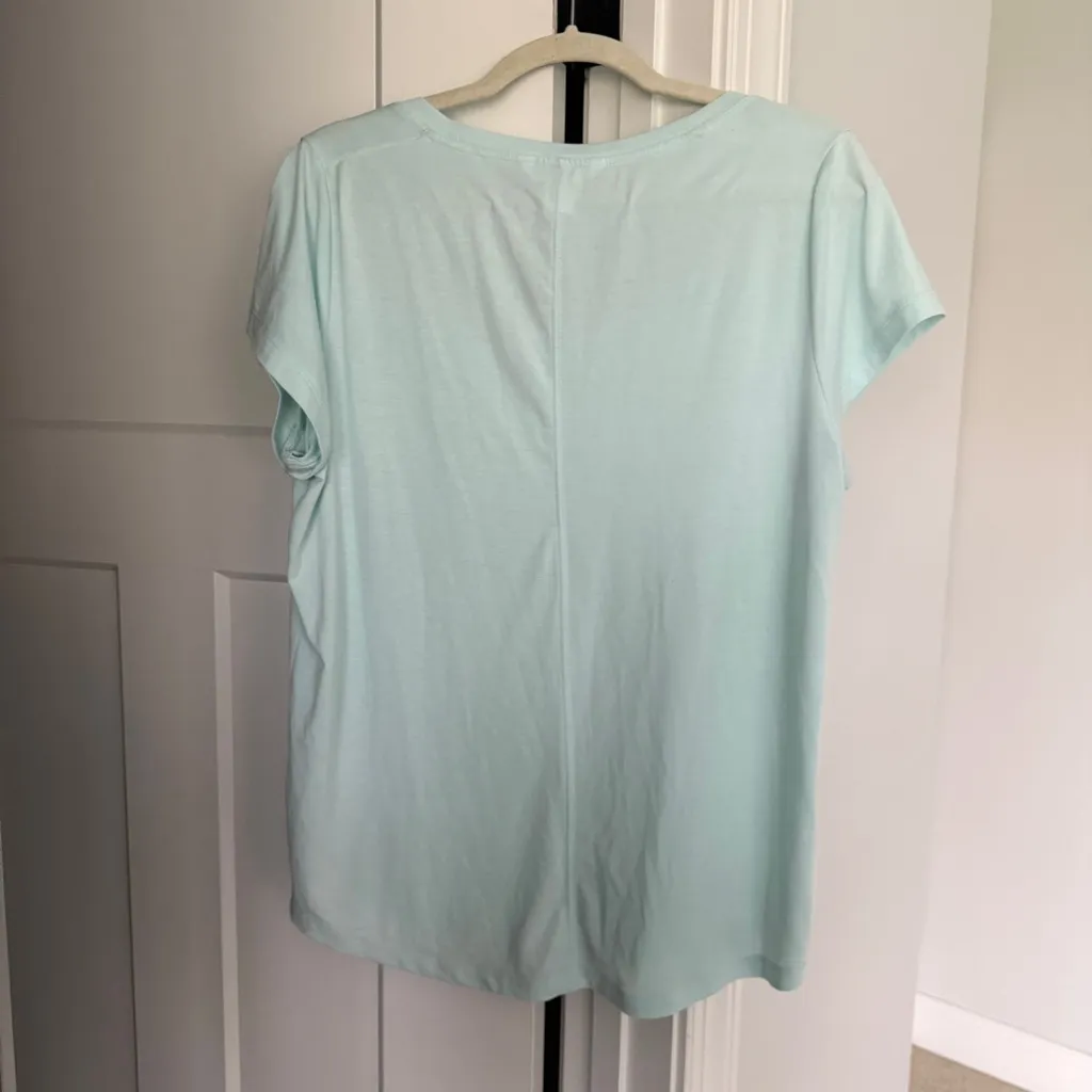 Athleta Status II Tee Shirt Short Sleeve Top Mint Green - Image 7