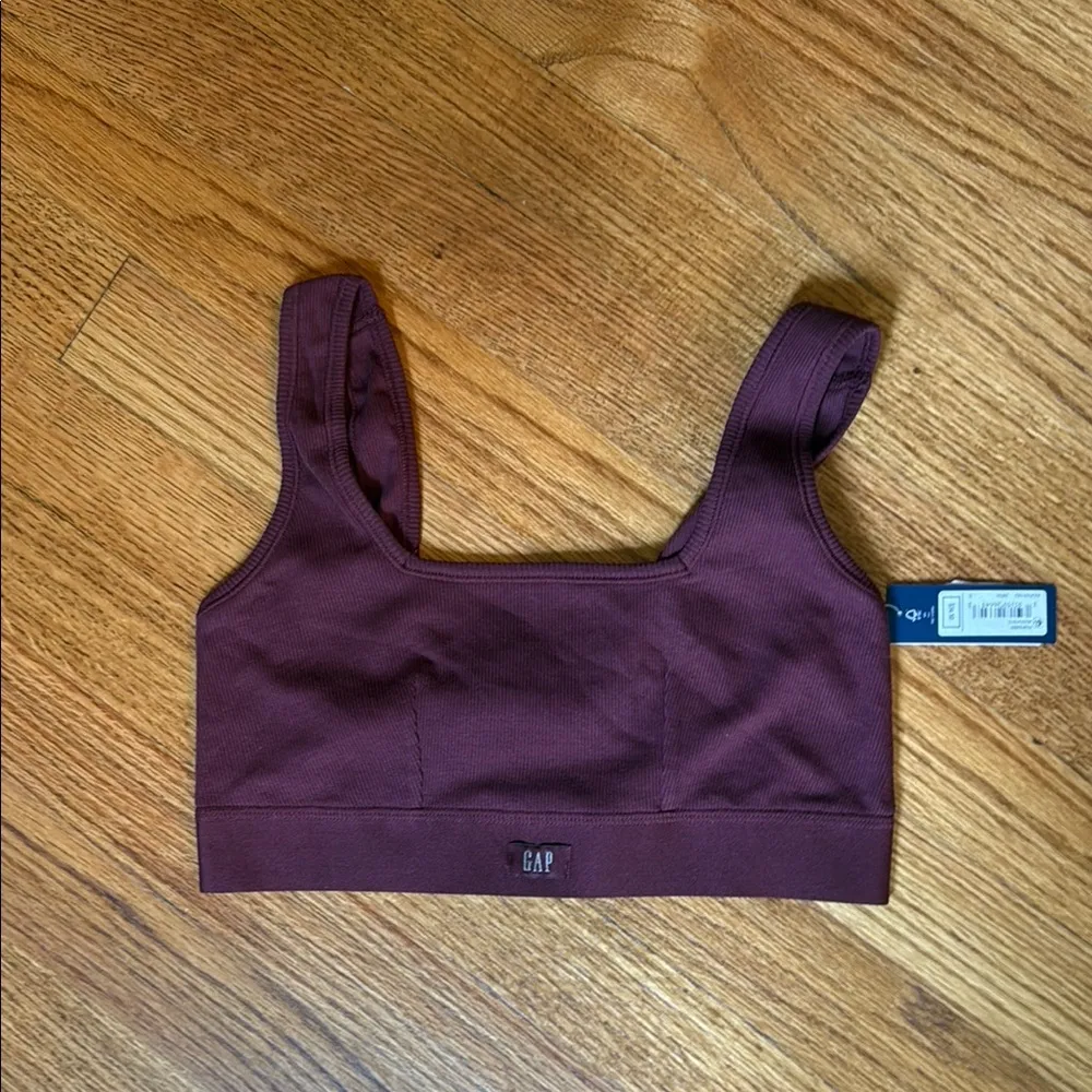 Gap gap body square neck, burgundy bra - Image 3