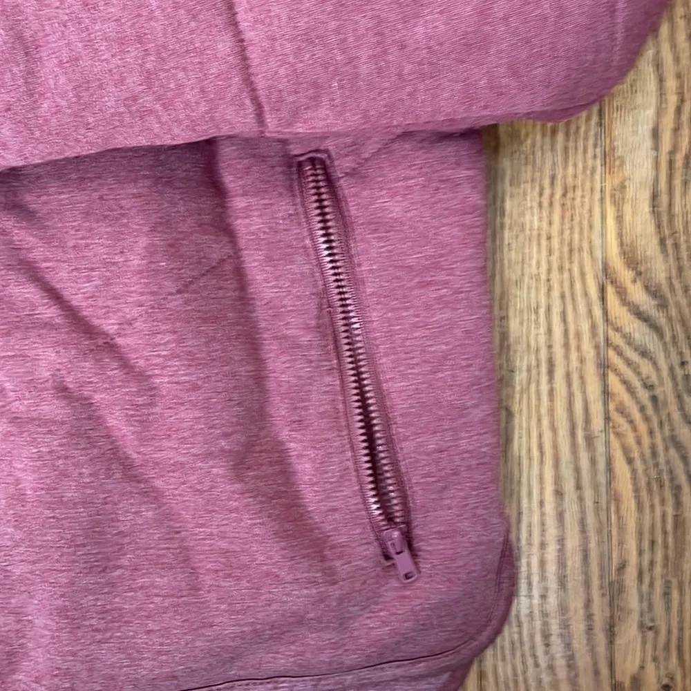 Three Dots Quilted Zip Up Jacket Pink Heathered Casual Athleisure Women's Small - Image 4