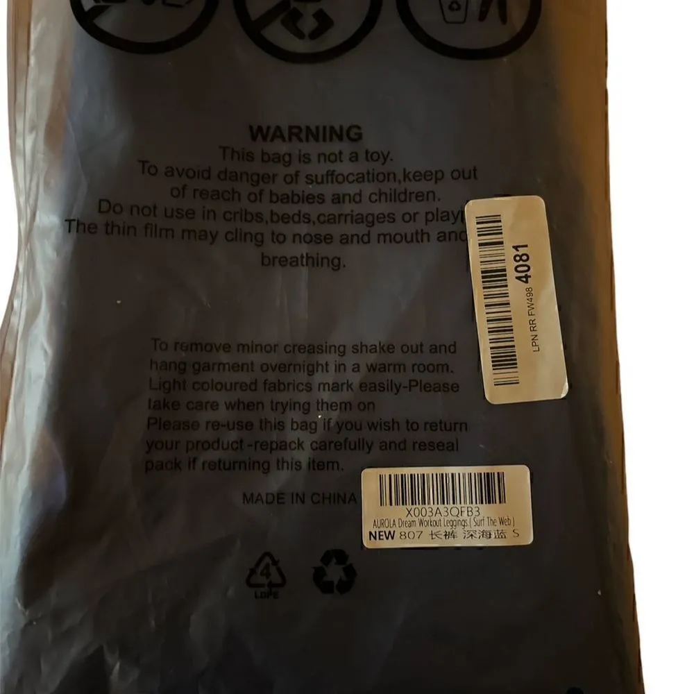 Aurola Women's High Waisted Leggings Blue - Image 6