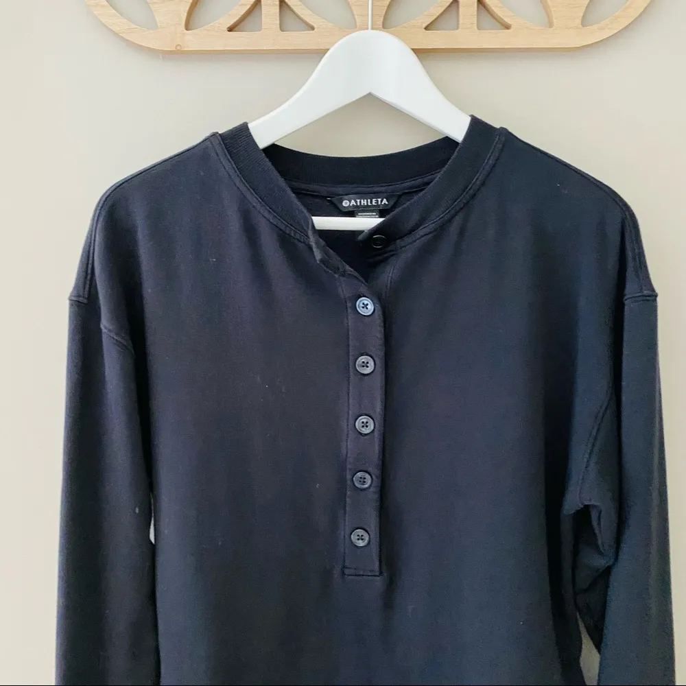 Athleta Pullover Sweater Black Sz XS - Image 2