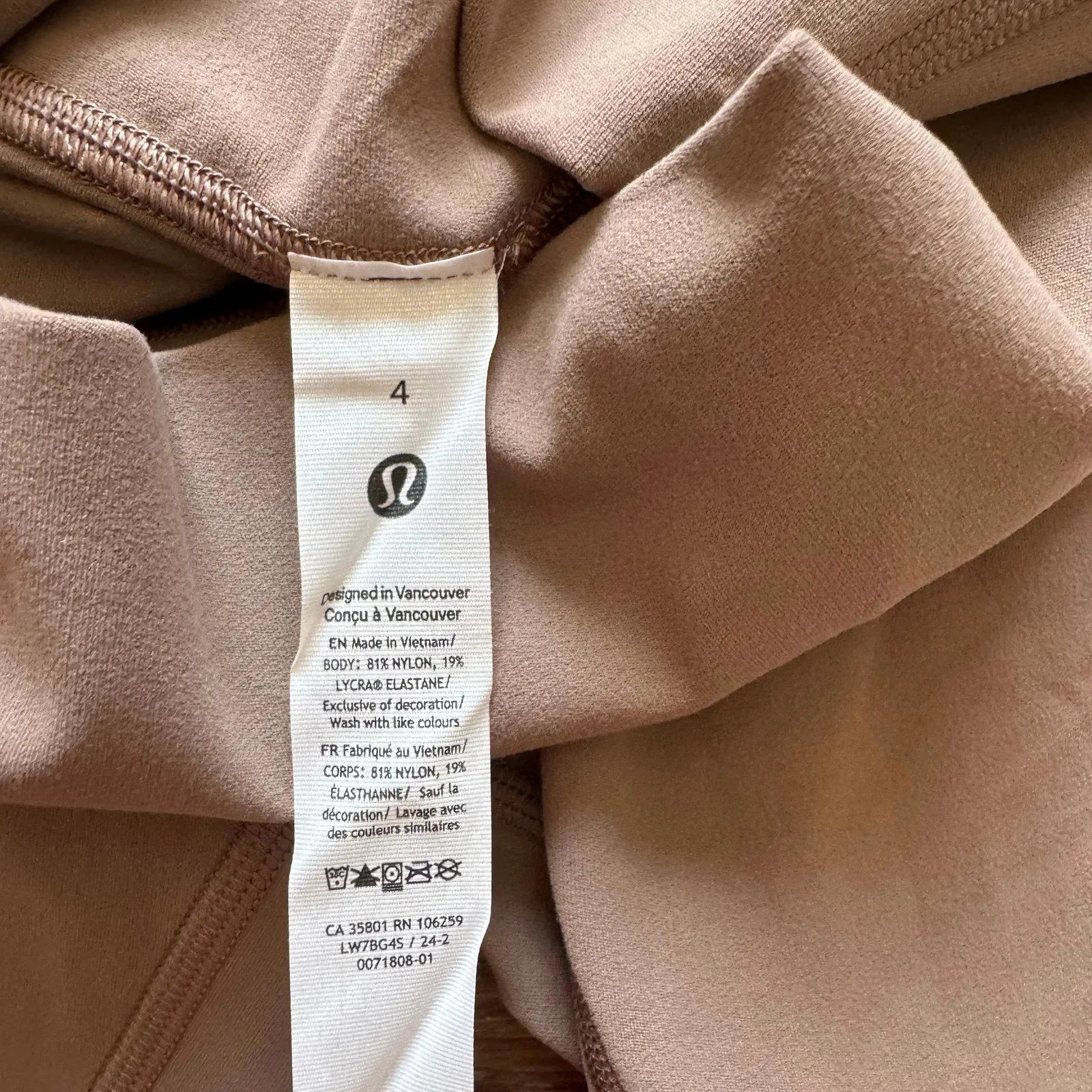 Lululemon Align Biker Short High Rise 6” Taupetastic Size 4 NWT - Image 5