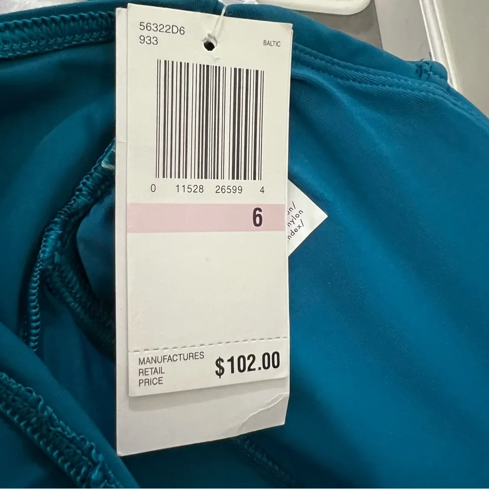 Calvin Klein One Piece Swimsuit in Teal, Size 6, NWT - Image 7