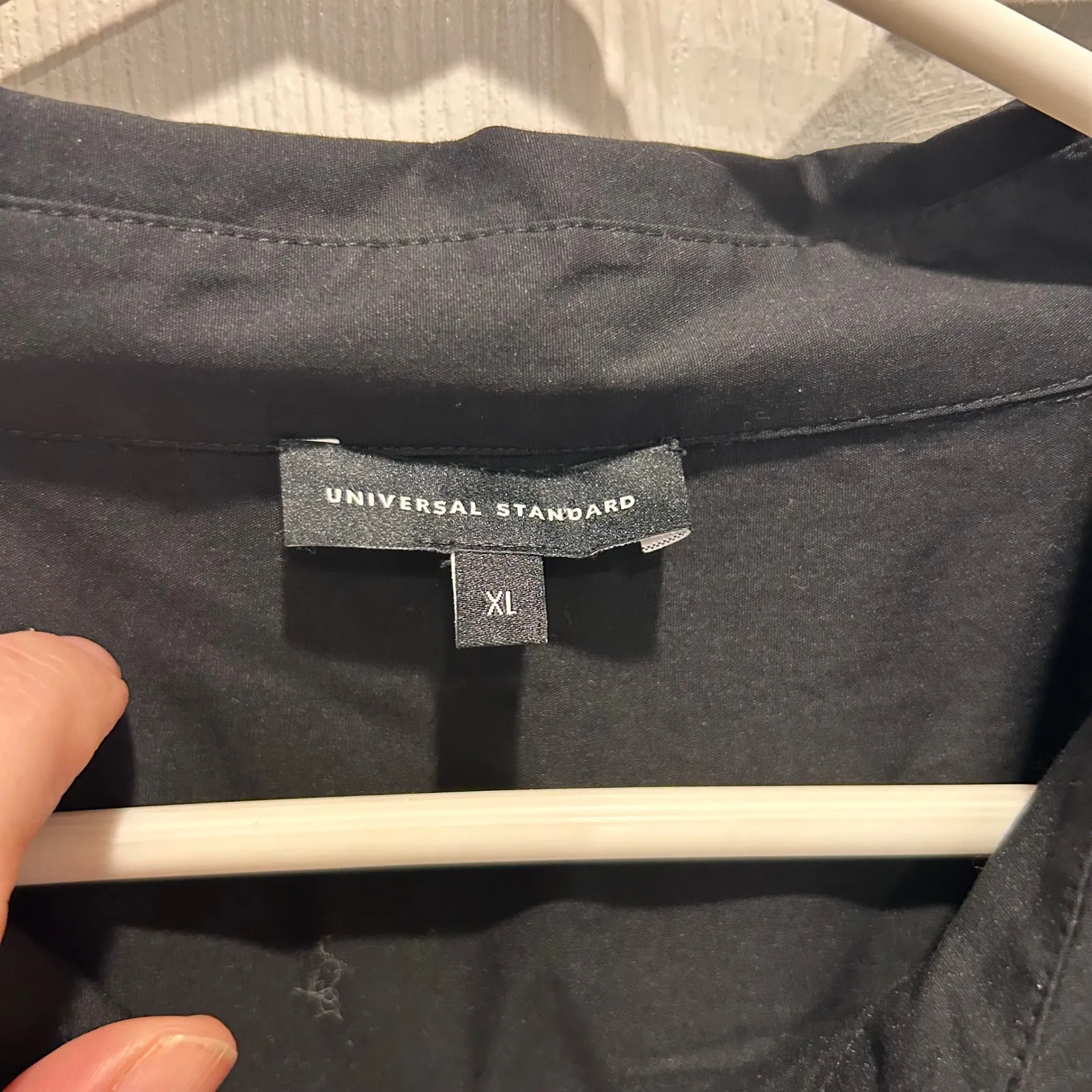 Universal Standard Black Rubicon Long Sleeve Oversized Button Up Shirt Dress XL - Image 2