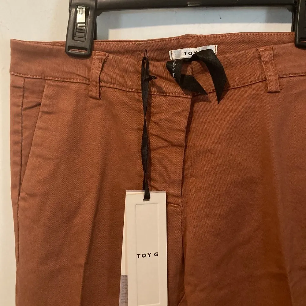 Toy G. women's size 40 IT (roughly US small) stretchy cuffed programming chinos - Image 2