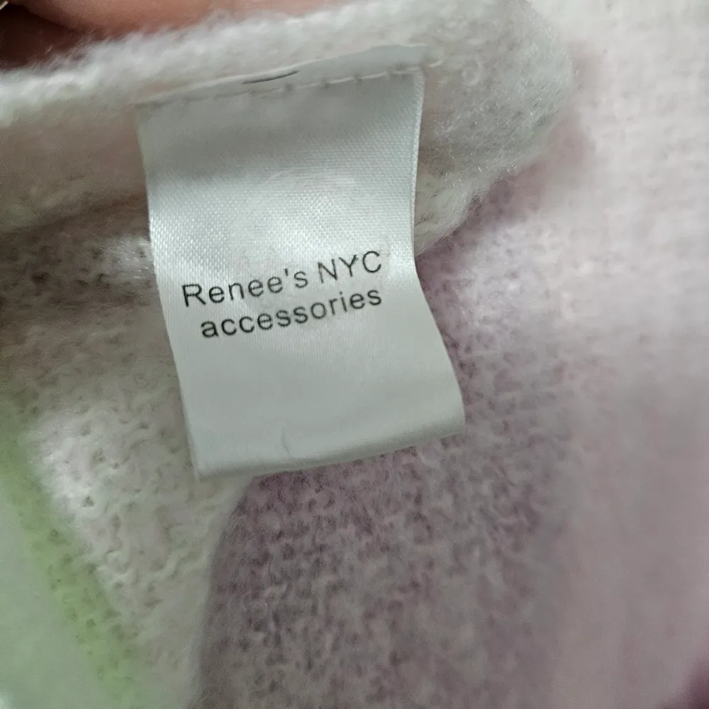 Renee's NYC Pastel Checkered Fringe Boucle Scarf 20 x 94 - Image 4