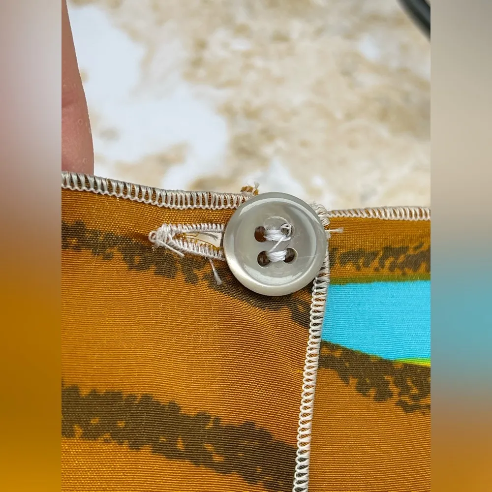 M MISSONI ABSTRACT SILK DRESS SIZE 6 - Image 8