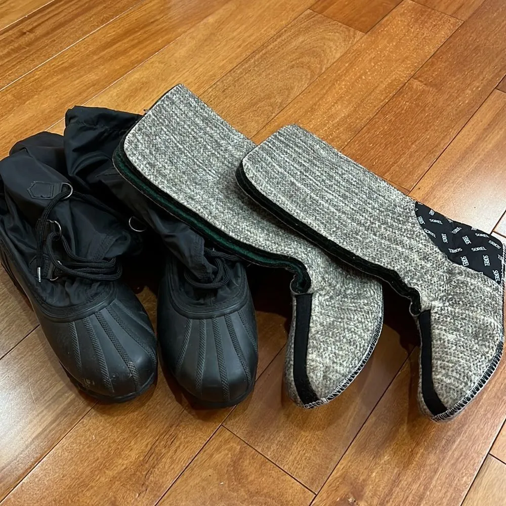 Snowlion Winter Insulated Black Boots Women’s Size US 10 - Image 6