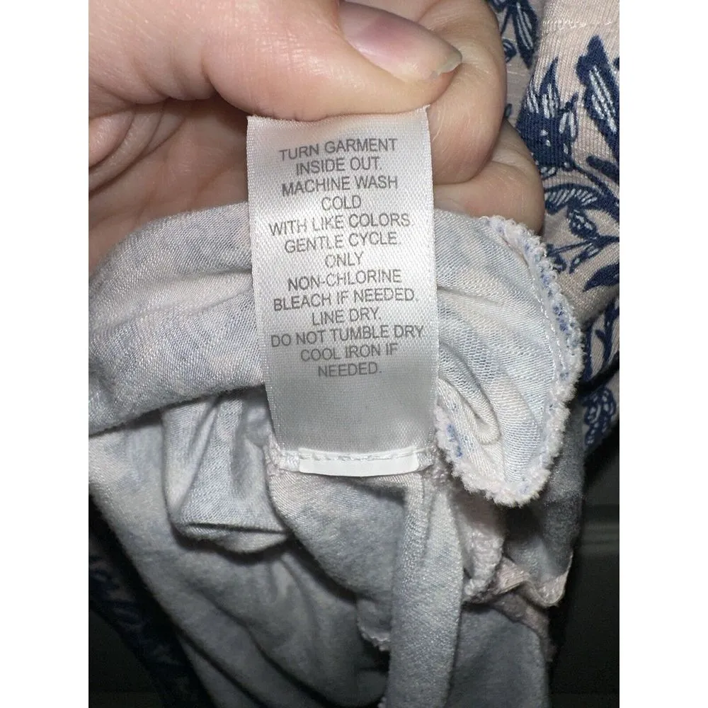 J.Jill Blush & Blue Floral Island Breeze Maxi Halter Neck Dress Extra Small Pet. Pink Size undefined - Image 9