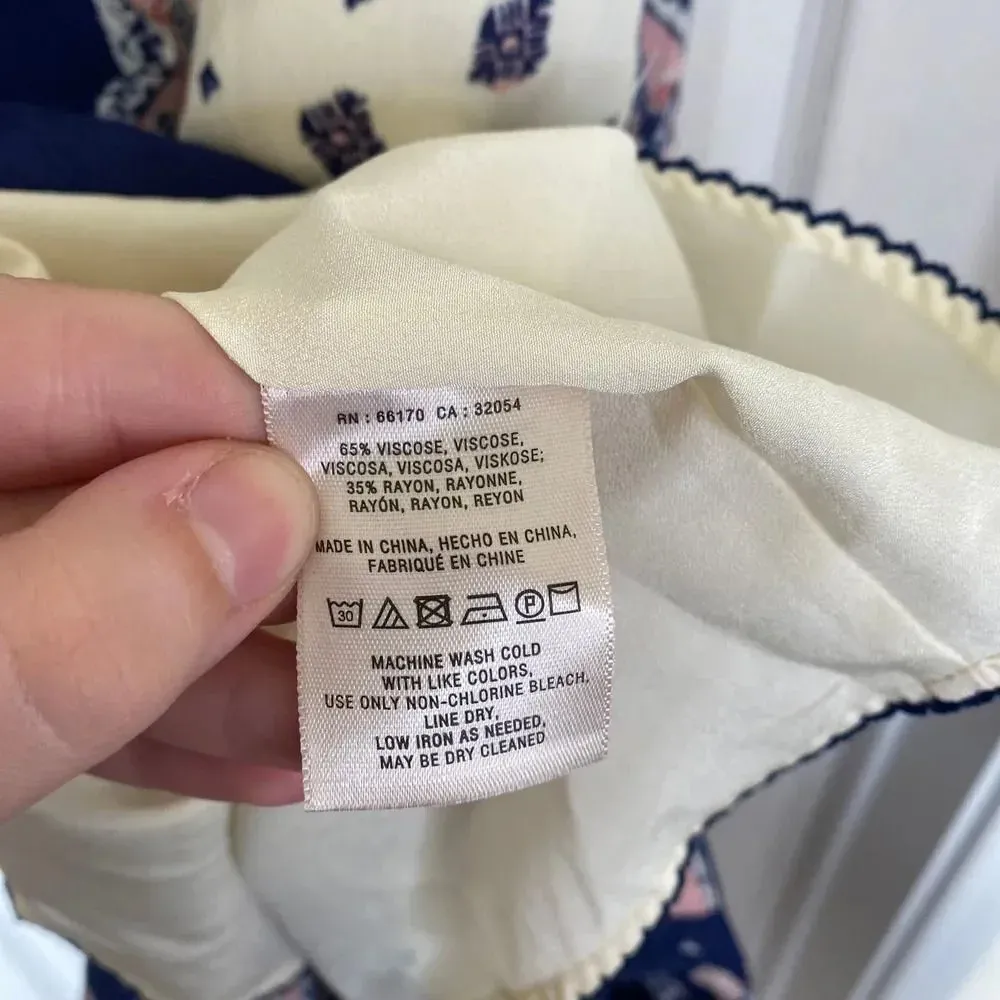 ANTHROPOLOGIE Maeve Summertide Swing Tide Dress Midi Size Small Coastal - Image 8