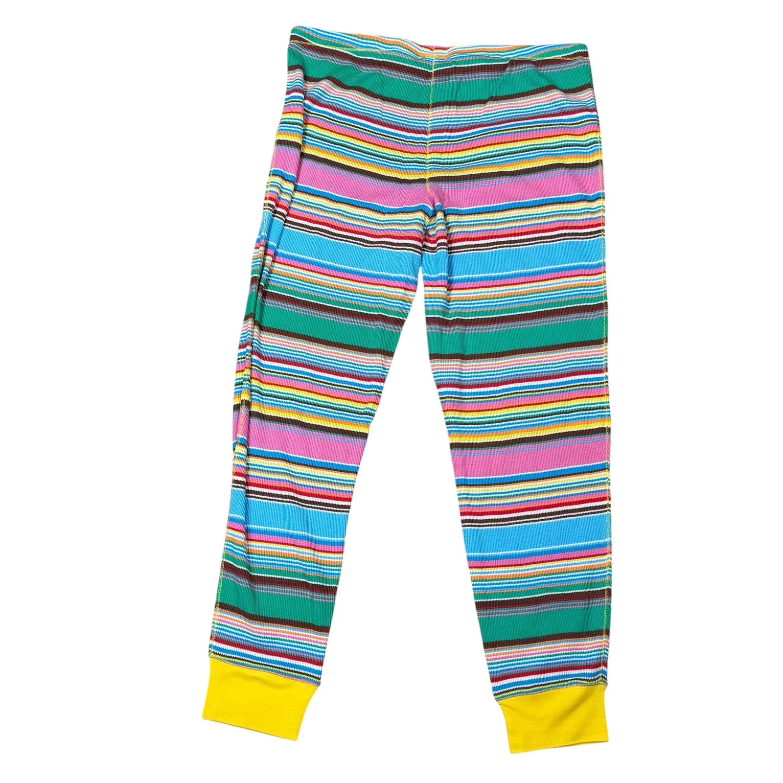 VTG Victoria's Secret Pajama Set XL Multi Stripe Long Sleeve Top Pants Y2K - Image 15