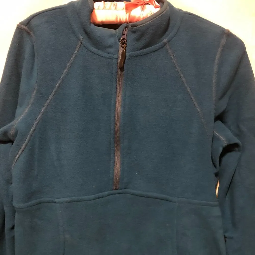 Zelos Teal Peacock Fleece Half Zip Pullover Jacket Womens Sz S NEW NWT - Image 3