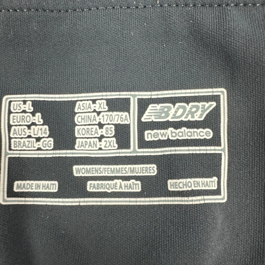 New Balance Womens L Bdry Gray Heather High Waist Stretch Active Leggings - Image 3