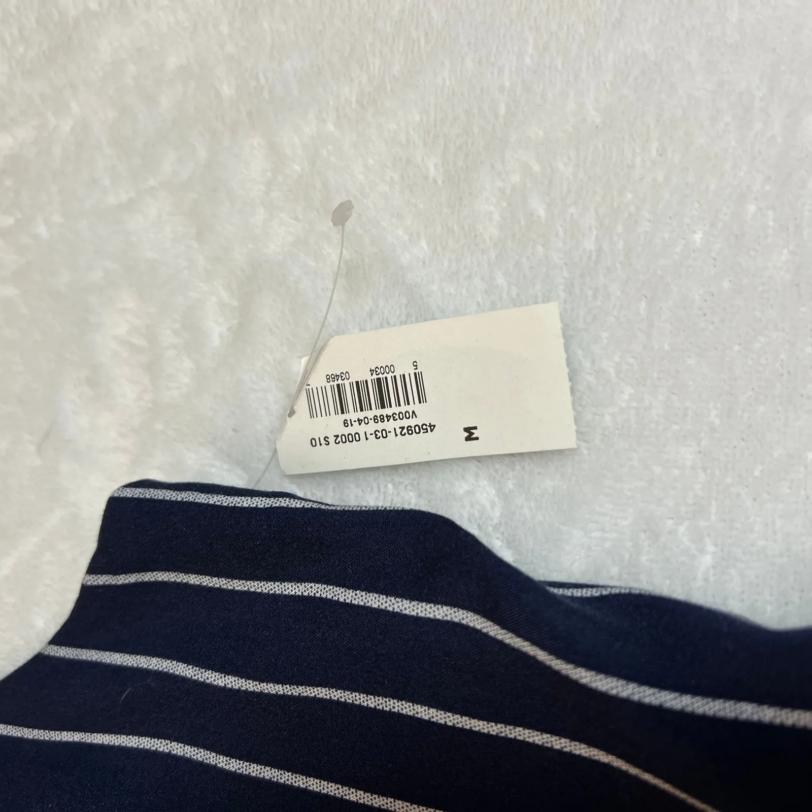 Old Navy Sleeveless Square Neck Cami Jumpsuit Size M NEW Pinstripe Nautical - Image 5