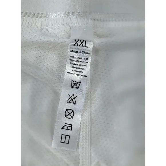 White Pleated Skirt with Built in Shorts Athleisure Tennis Skirt XXL - Image 10