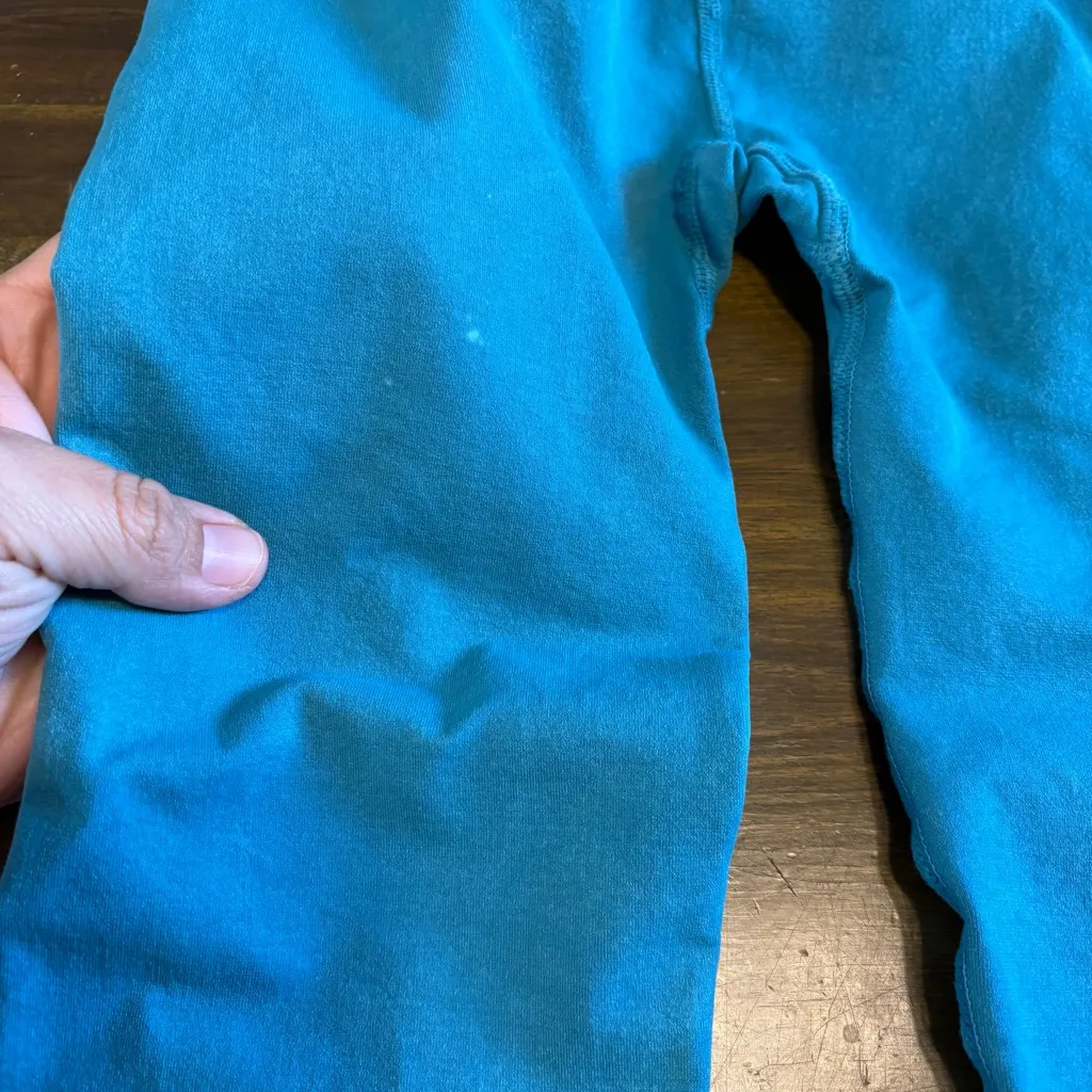 Free People Good Karma Blue Green Teal Leggings Cropped XS Active Yoga - Image 5