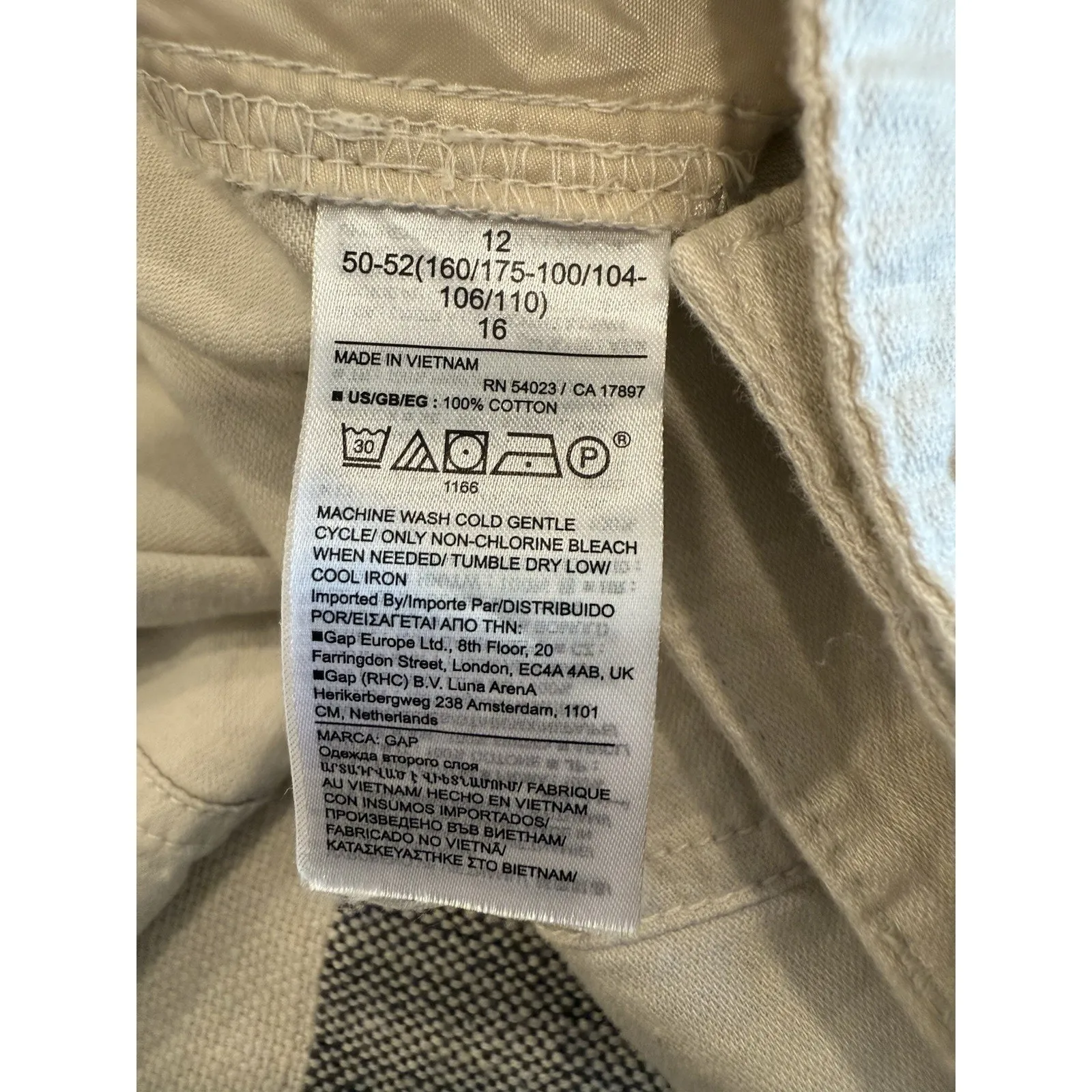 GAP Girlfriend Jogger Pants Tapered Elastic Zip Ankle Khaki 12 Streetwear - Image 10