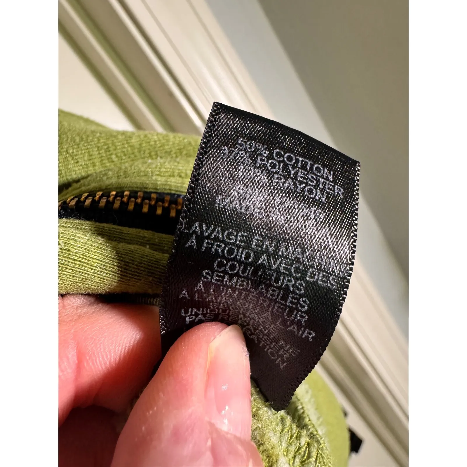 Aviator Nation Hoodie Green Rainbow Stripe Full Zip Sweatshirt Womens Size S - Image 6