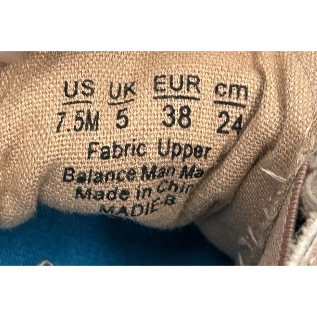 Blowfish Malibu Canvas Low Top Sneakers Shoes 7.5 Mauve Floral Embroidered Pink - Image 7