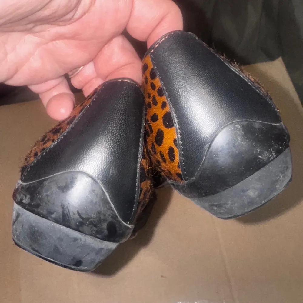 Dansko Olivia Women's Size 9 Cheetah Print Calf Hair Loafers Slip On Shoes - Image 2