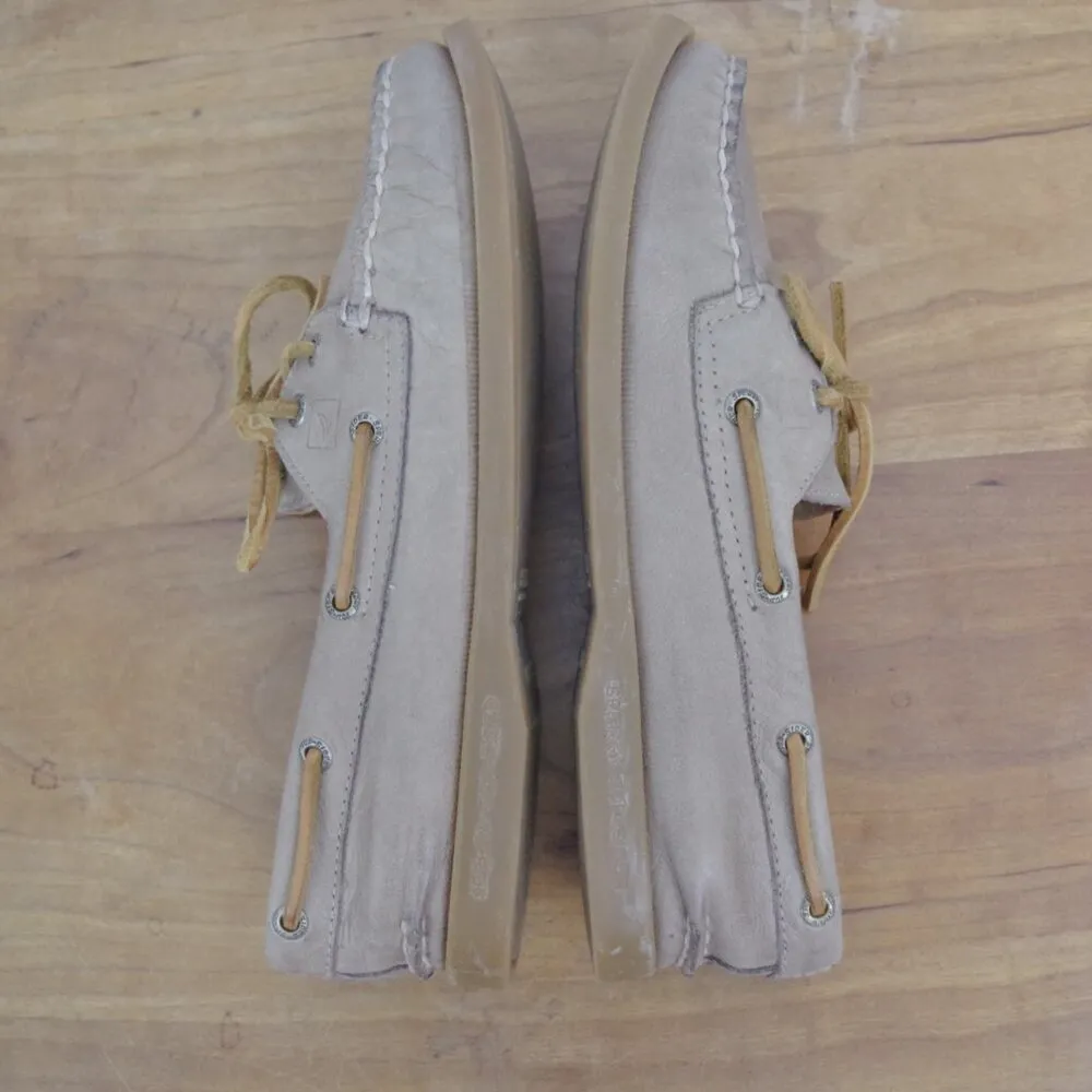 Ladies' Sperry Top Sider Brown Leather Boat Shoes Size 7.5M - Image 5