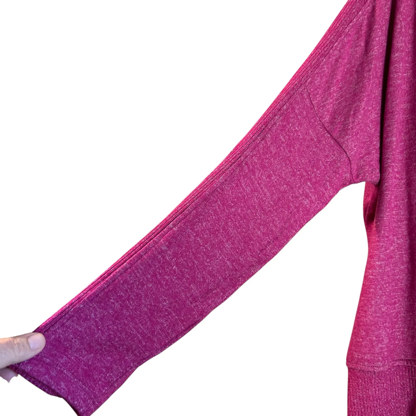 Buffalo David Bitton NWT Pullover Super Soft V-Neck Sweatshirt Fuschia Top XL - Image 3