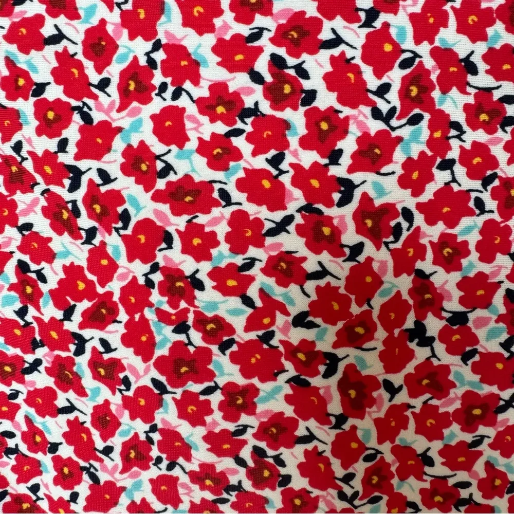 J. Crew Floral Print Bikini High Waist Bottoms & Ruffle‎ on Top Bottom-XS Top-M - Image 10