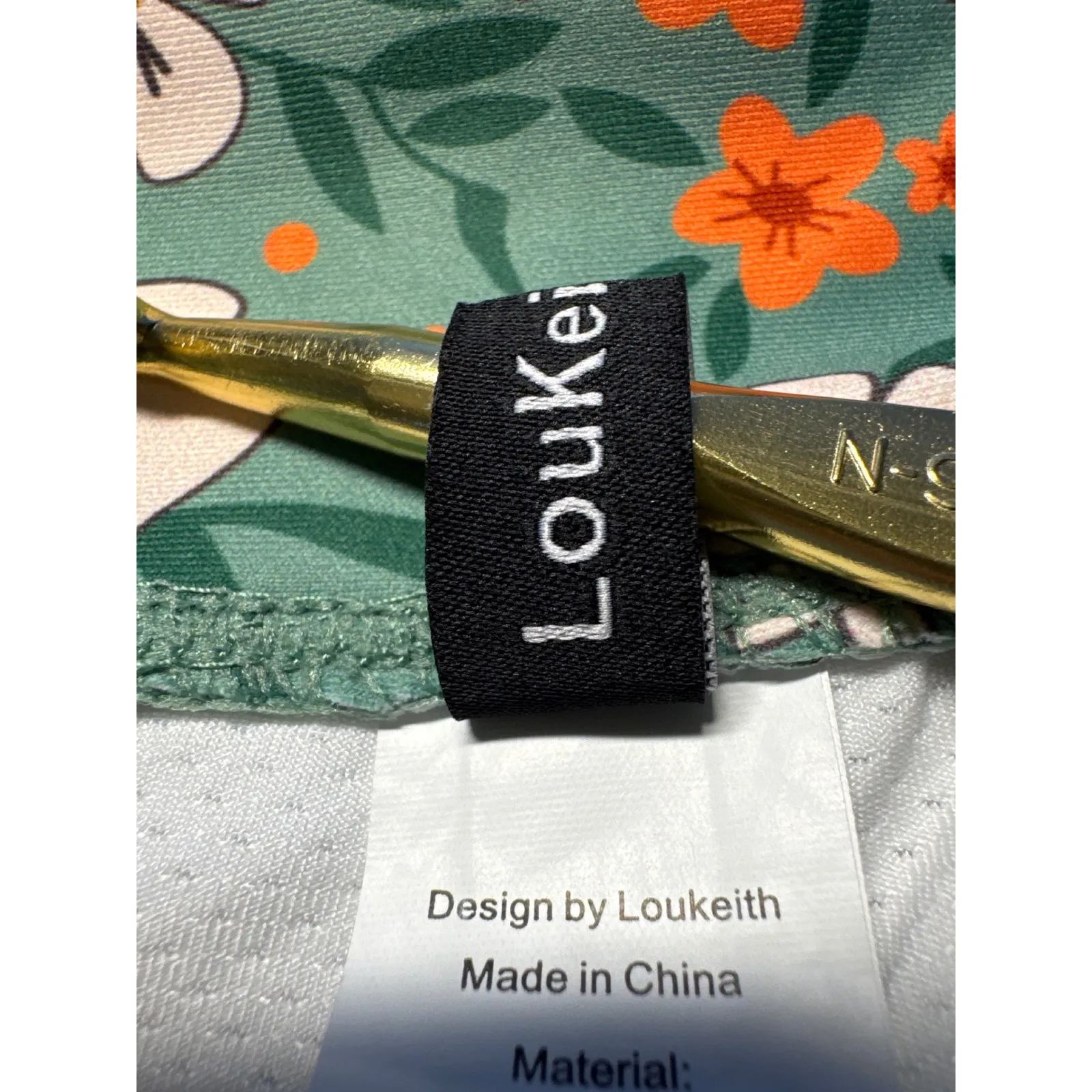 Loukeith Women Floral Print Green Skort Athletic Golf Tennis Skirt Size L Size L - Image 12