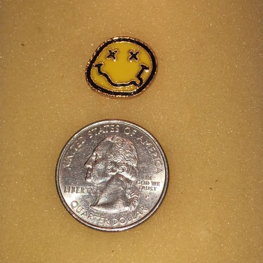 Yellow Smiley Face Funky Y2K Boho Scatter Pin - Image 3