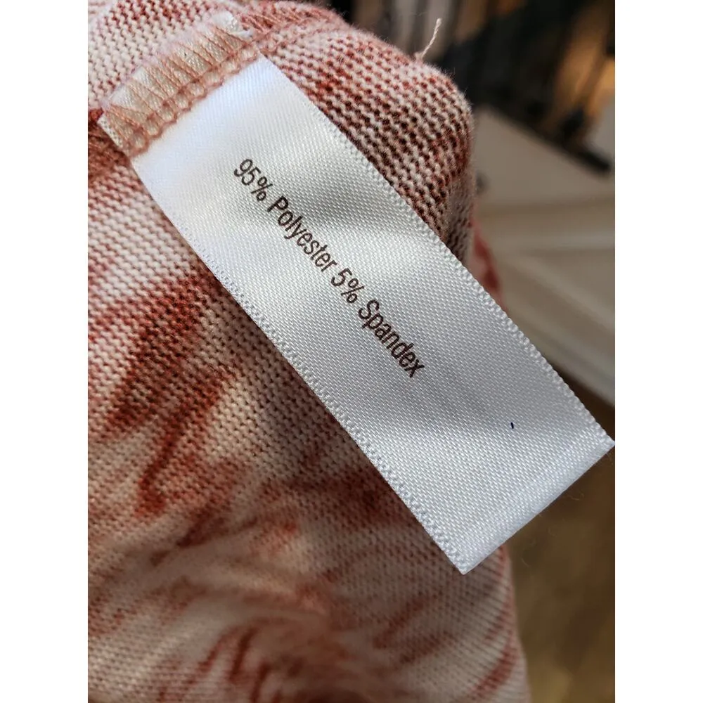 Stan Herman Red White Chevron Lounge Pants Size L Stretch Pull - Image 6