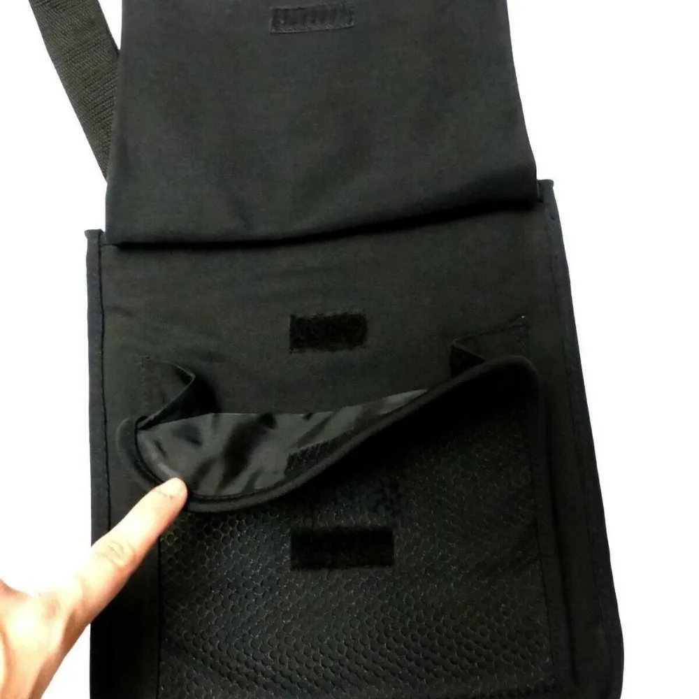 Amicci Crossbody Messenger Travel Bag Black - Image 7