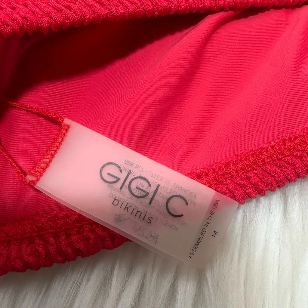 GIGI C Vivian Red Bikini Top Size M - Image 8