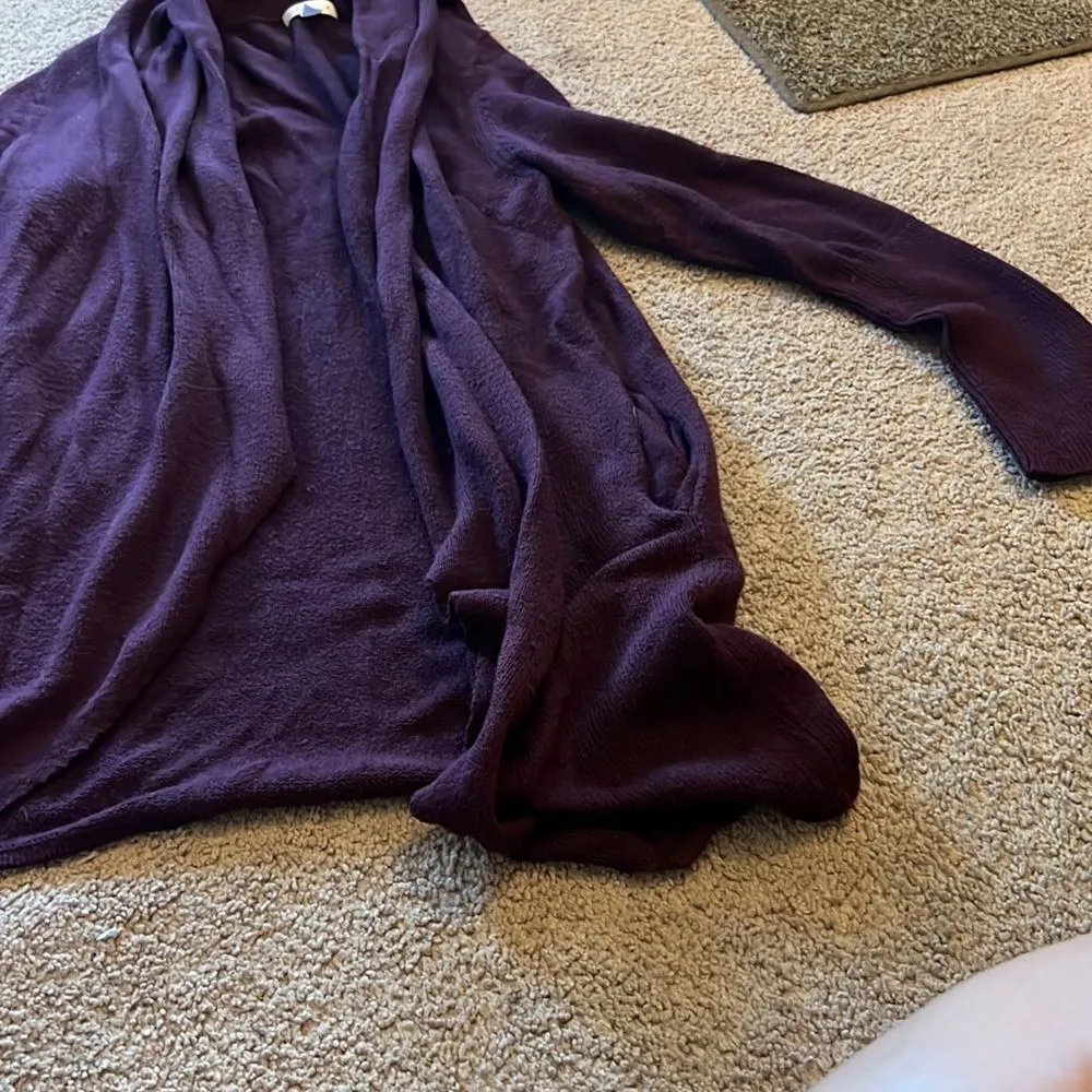 Leith purple open front cardigan M - Image 3