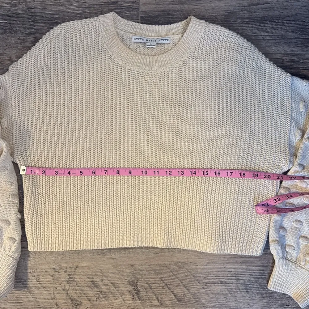 Hyfve Vici Cropped bubble sleeve sweater Size L - Image 7