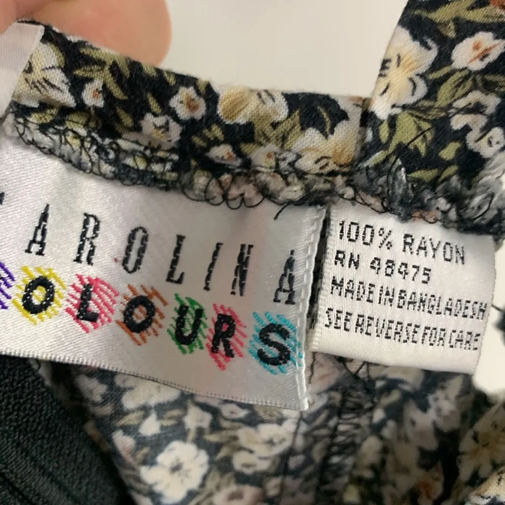 Vintage 80’s/90’s Carolina Colours Romper Size 13 Black - Image 3