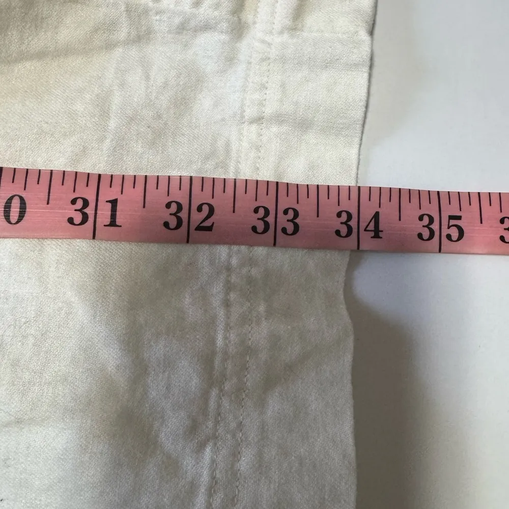 Madewell Linen Cotton Puff Sleeve Mini Dress - Image 12