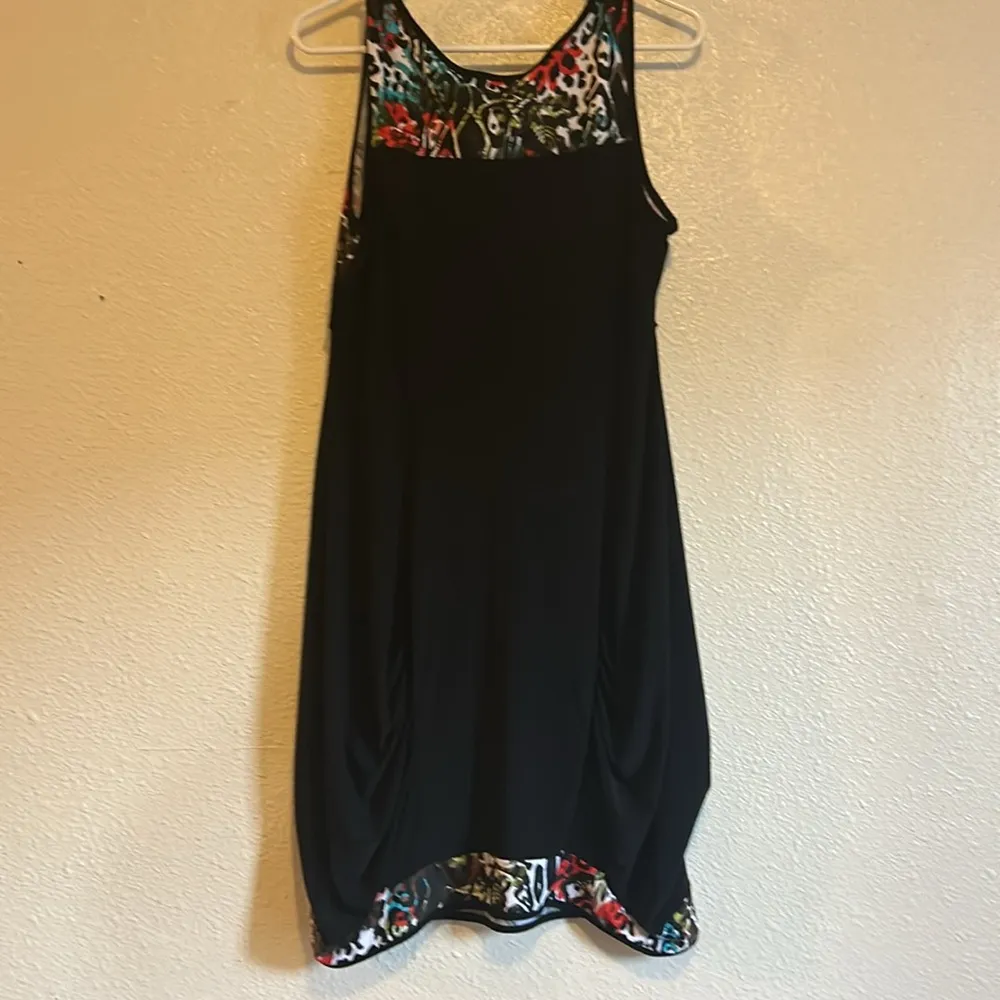 Joseph Ribkoff  Black Ribbed Textured Dress - Image 4