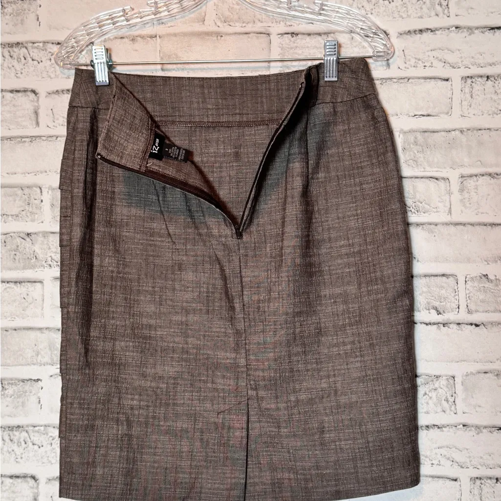Iz‎ Byer Brown Knee-Length Pencil Skirt for Work size 9 - Image 6