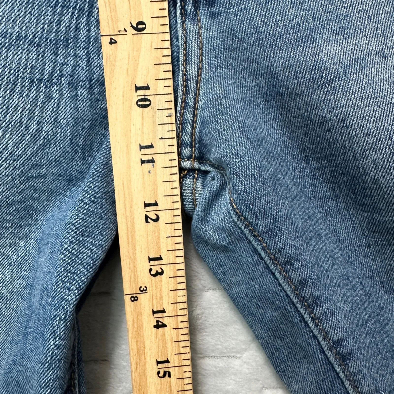 Levi's Ribcage Straight Jeans Womens Sz 26 Blue Wash Waterless Heritage Capsule - Image 7