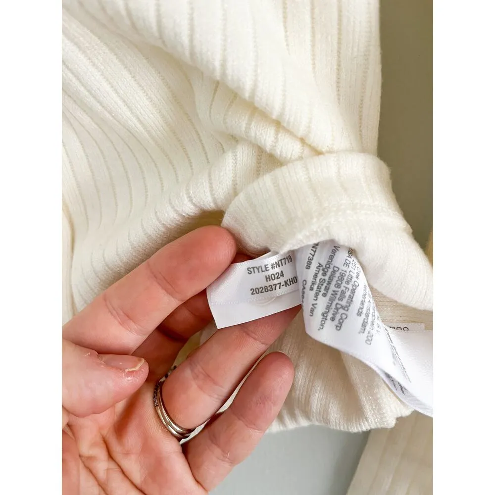 Madewell | NWT | Relaxed Button-Front Cardigan in Winter White | Sz XS - Image 7