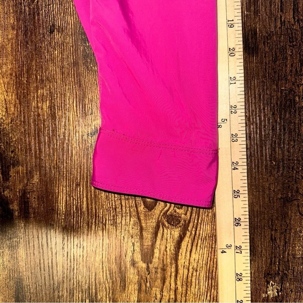 Eddie Bauer Jacket Womens Large Pink Travex Nylon Full Zip Weathergear Coldgear - Image 9