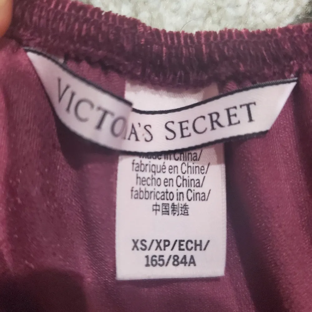 Burgundy velvet like material romper by Victoria Secret size xs fits like small - Image 6