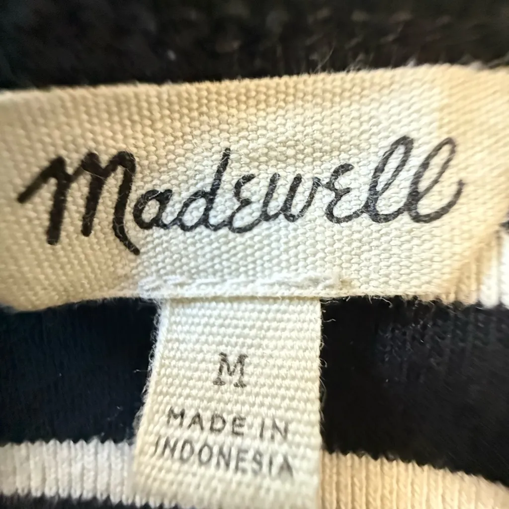 Madewell Striped Relaxed Fit Dress‎ Size Medium EUC - Image 6